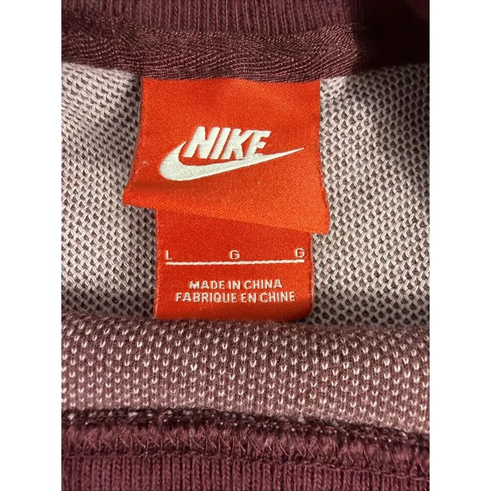 Nike Large Woven Shirt, Burgundy, Short Sleeve, Golf Shirt